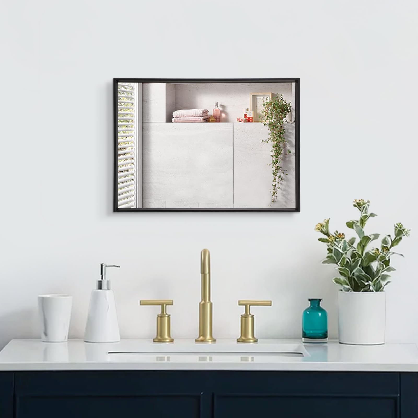 Amazon.com: AAZZKANG Mirrors for Wall Rectangular Metal Framed